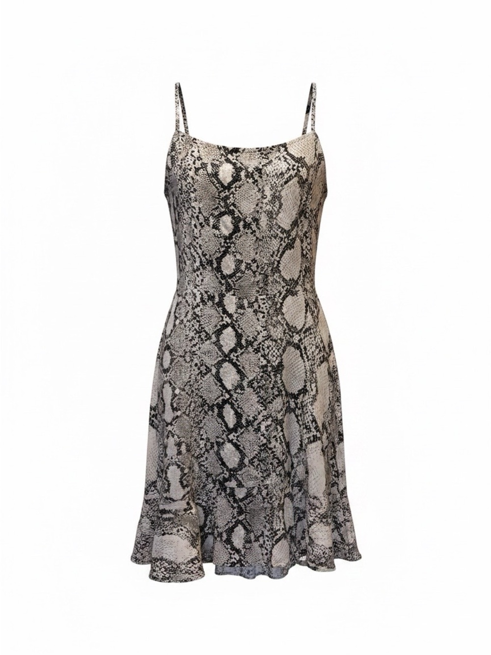 Express Snakeskin Slip Mini Dress - Black & White